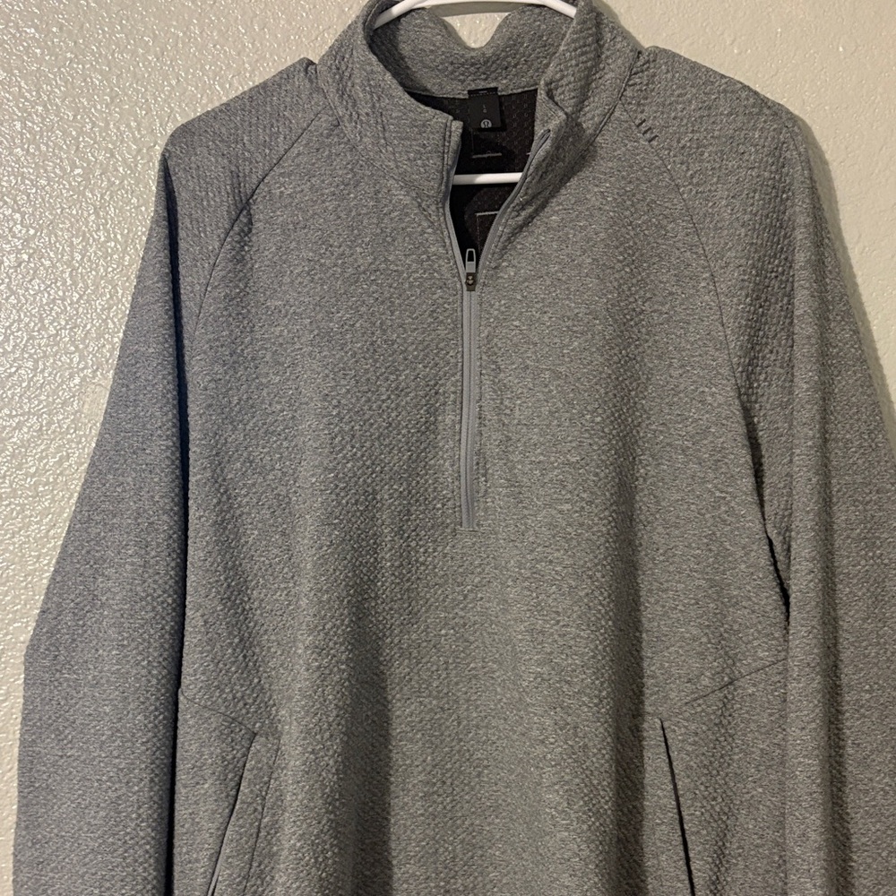 Men's Lululemon Gray Quarter-Zip Sweater
